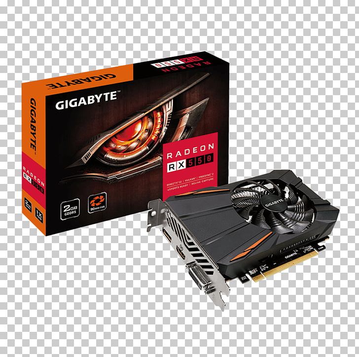 Graphics Cards & Video Adapters AMD Radeon 500 Series GDDR5 SDRAM Gigabyte Technology PNG, Clipart, 128bit, Cable, Computer, Computer, Digital Visual Interface Free PNG Download
