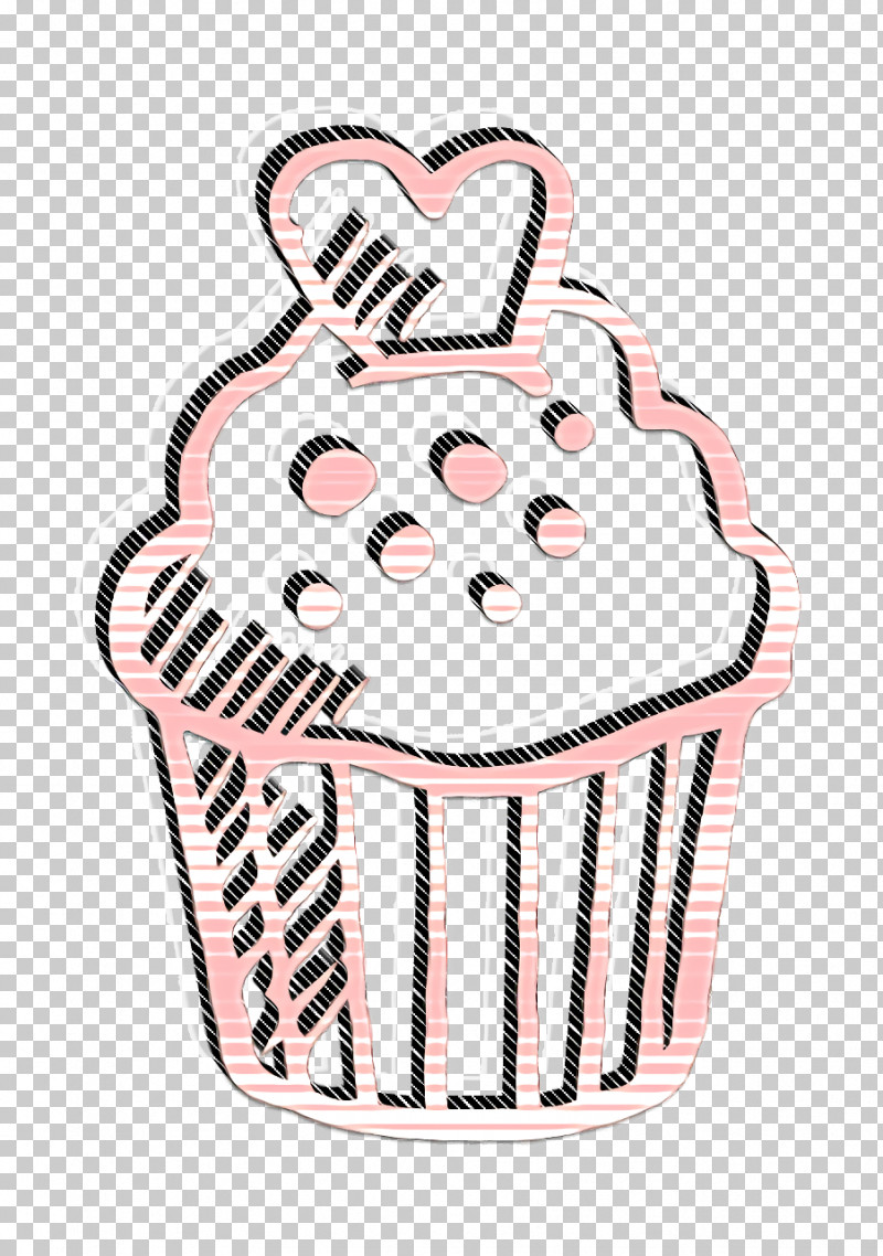 Dessert Icon Cupcake Icon Hand Drawn Love Elements Icon PNG, Clipart, Baking, Baking Cup, Cupcake Icon, Dessert Icon, Food Icon Free PNG Download