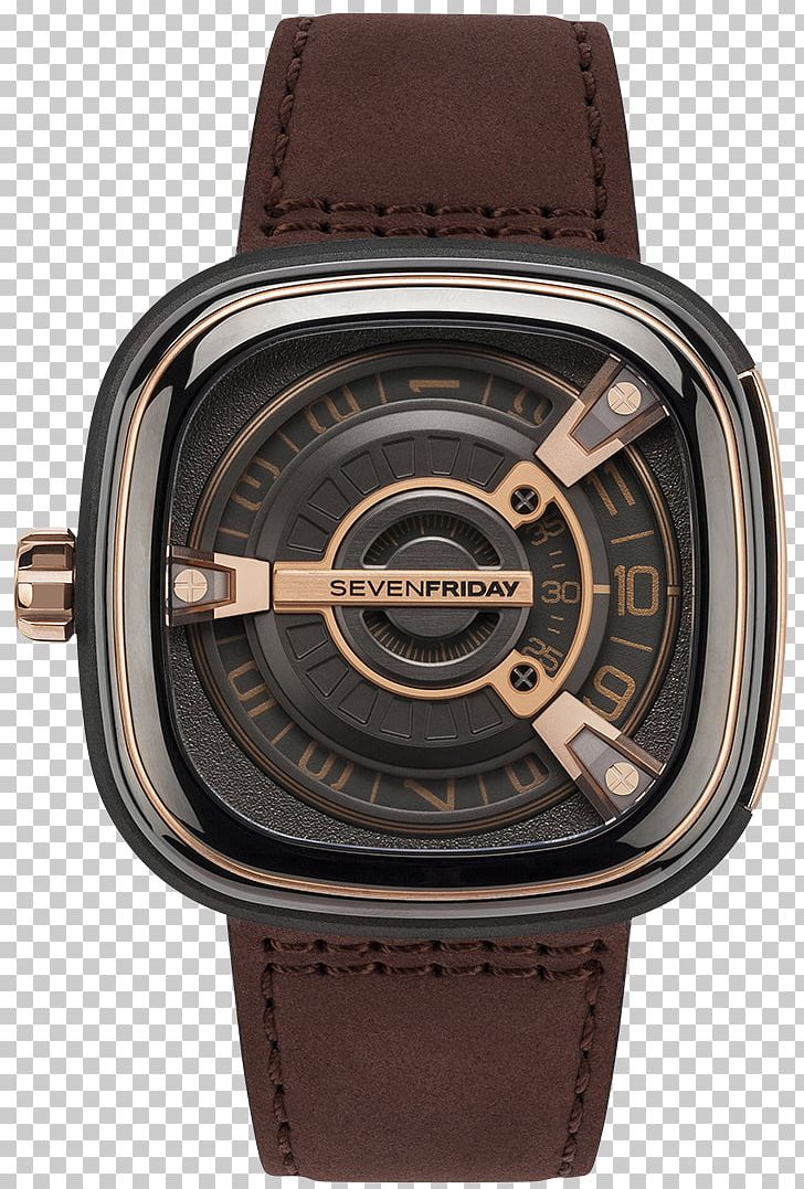 SEVENFRIDAY M2/02 Watch Miyota 8215 PNG, Clipart, Accessories, Analog Watch, Automatic Watch, Bracelet, Brown Free PNG Download