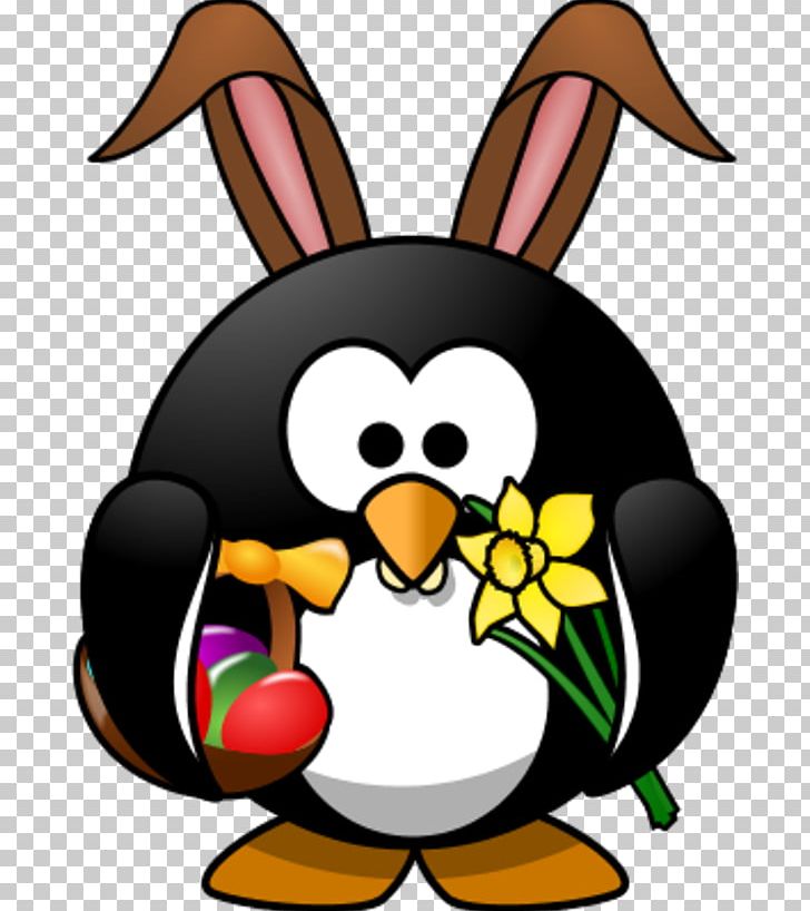Penguin Easter Bunny Easter Egg PNG, Clipart, Animals, Art, Artwork, Beak, Bird Free PNG Download