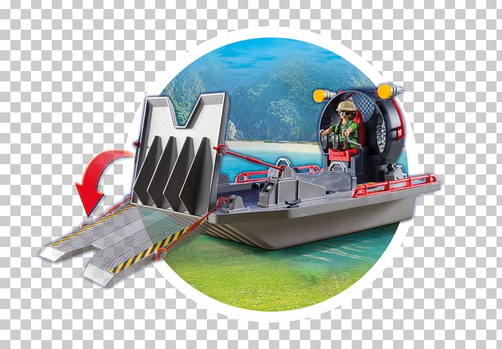 Playmobil United Kingdom Dinosaur Airboat PNG, Clipart, Airboat, Boat, Cage, Deinonychus, Dinosaur Free PNG Download