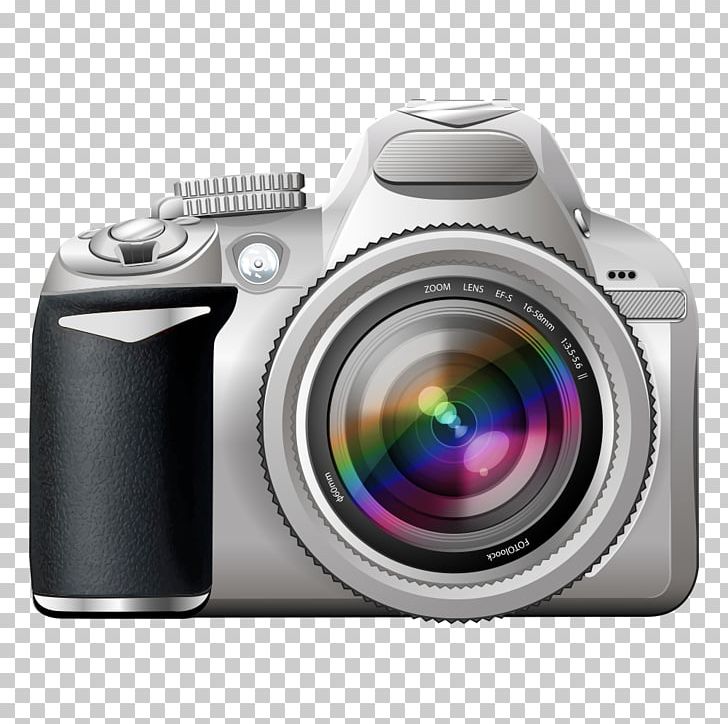 Single-lens Reflex Camera Photography Digital SLR PNG, Clipart, Camera Icon, Camera Lens, Cameras Vector, Digital Clock, Digital Vector Free PNG Download