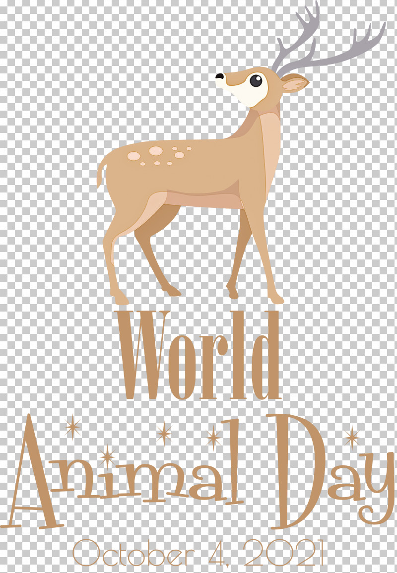World Animal Day Animal Day PNG, Clipart, Animal Day, Antler, Cartoon, Christmas Day, Deer Free PNG Download