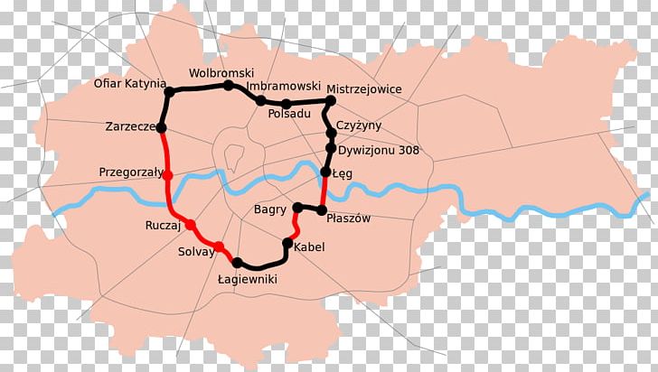 Krakowa Bypass Aleja 29 Listopada W Krakowie Ring Road Bielany PNG, Clipart, Area, City, City District, Encyclopedia, Krakow Free PNG Download