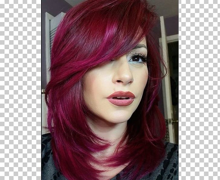 Hair Coloring Red Hair Human Hair Color Magenta PNG, Clipart, Artificial Hair Integrations, Asymmetric Cut, Auburn Hair, Bangs, Black Hair Free PNG Download