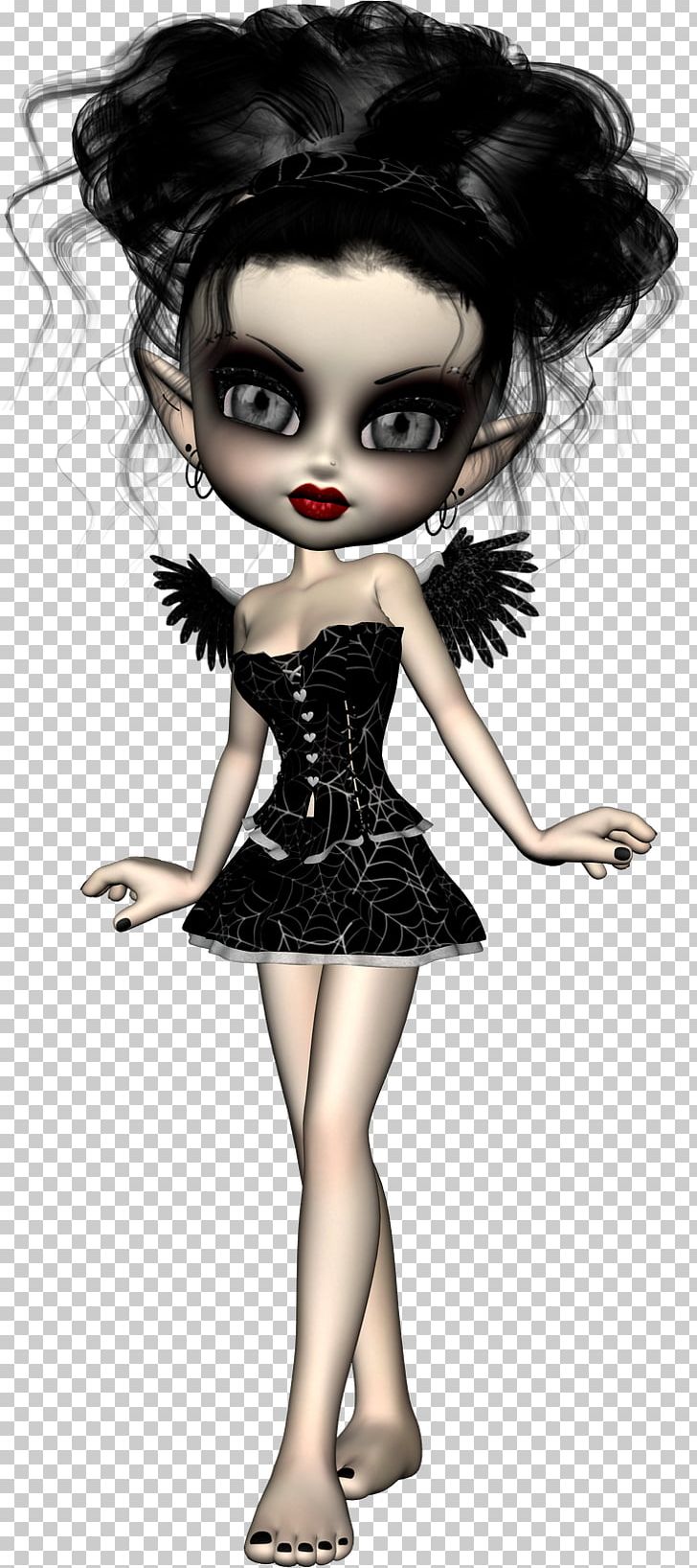 Elf Black Hair Doll Fairy PNG, Clipart, 3 D, Art, Black Hair, Brown Hair, Cartoon Free PNG Download