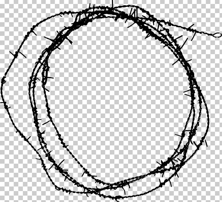 Barbed Wire Circle Barbed Tape Chain-link Fencing PNG, Clipart, Art, Barbed Tape, Barbed Wire, Black And White, Branch Free PNG Download