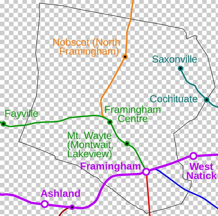 Framingham Station Saxonville Natick Fitchburg Nobscot PNG, Clipart, Angle, Area, Diagram, Fitchburg, Framingham Free PNG Download