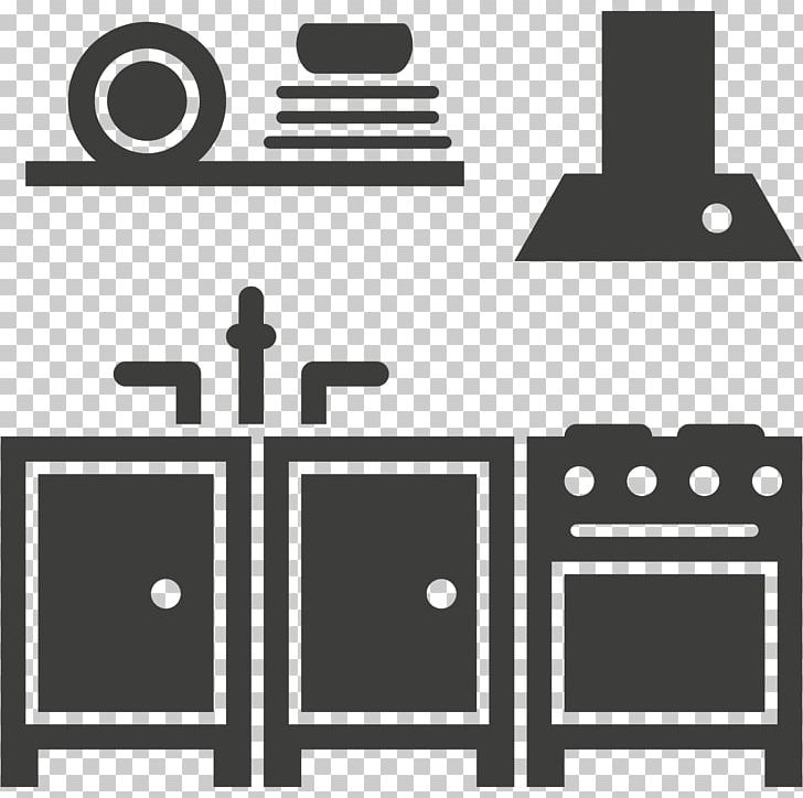 Icon Kitchen Design Kitchen Cabinet Computer Icons Furniture PNG, Clipart, Angle, Area, Bathroom, Black, Black And White Free PNG Download