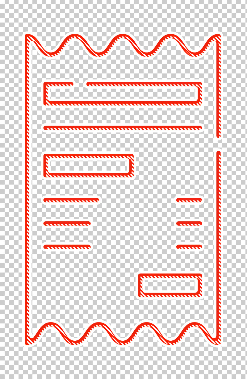 Bill Icon Receipt Icon Supermarket Icon PNG, Clipart, Bill Icon, Line, Receipt Icon, Rectangle, Red Free PNG Download