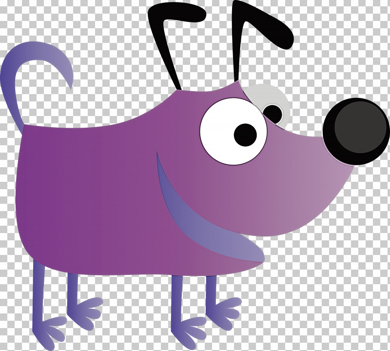 Cartoon Purple Violet Snout Animation PNG, Clipart, Animation, Cartoon, Cute Cartoon Dog, Purple, Snout Free PNG Download
