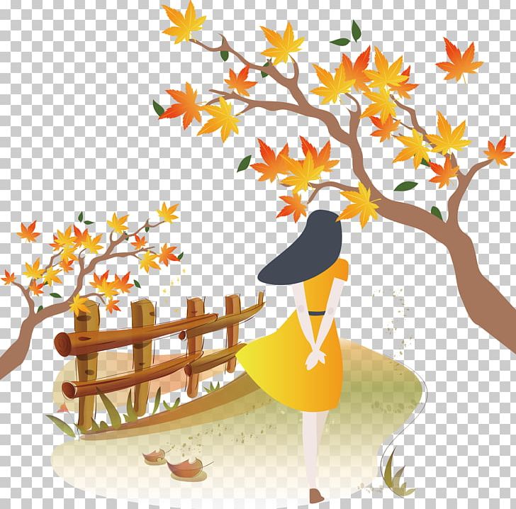 Autumn Landscape Decorative Patterns PNG, Clipart, Art, Atmosphere, Autumn, Autumn Leaves, Beak Free PNG Download