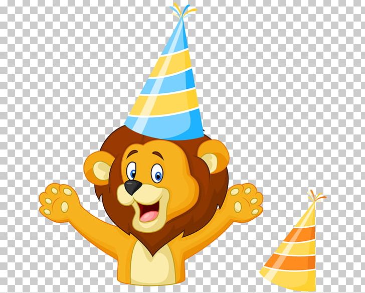 Hand-painted Cartoon Lion Birthday Cheer Color Hat PNG, Clipart, Balloon, Balloon Cartoon, Birthday Cake, Birthday Card, Cartoon Free PNG Download