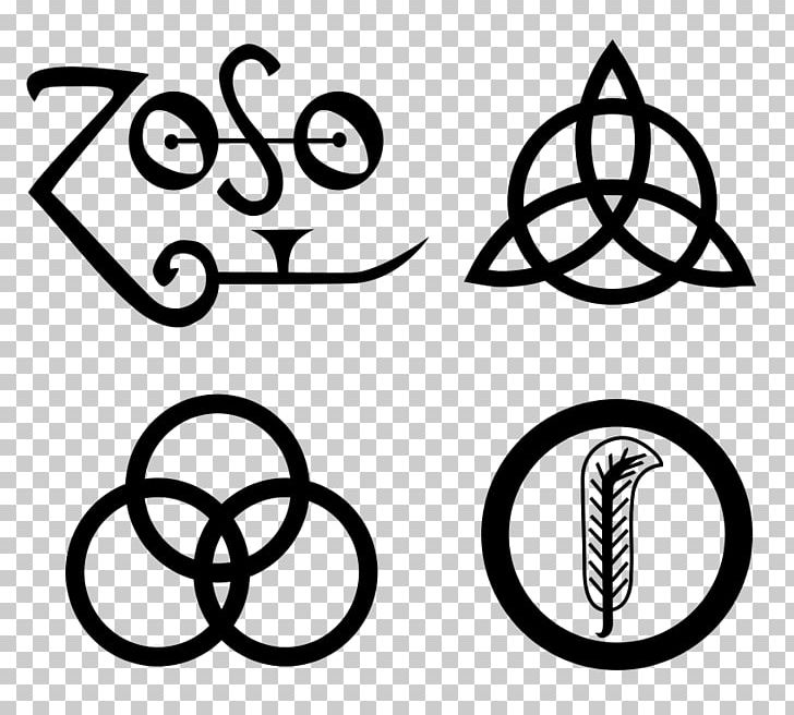 Led Zeppelin IV Symbol Led Zeppelin III Logo PNG, Clipart, Album, Angle, Area, Art, Black And White Free PNG Download