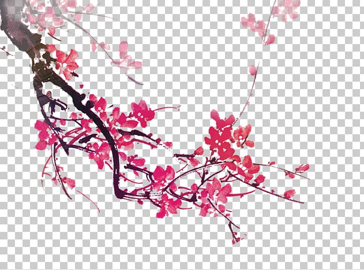Plum Blossom Creativity Designer PNG, Clipart, Branch, Chinese Painting, Computer Wallpaper, Creative Ads, Creative Artwork Free PNG Download