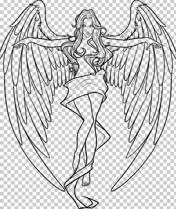 Drawing Castiel Fallen Angel Sketch PNG, Clipart, Angel, Angel Wings, Arm, Art, Black And White Free PNG Download