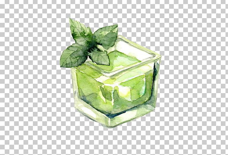 Water Mint Menthol Ice Cube Drink PNG, Clipart, Color, Drawn, Drinks, Flowerpot, Food Free PNG Download