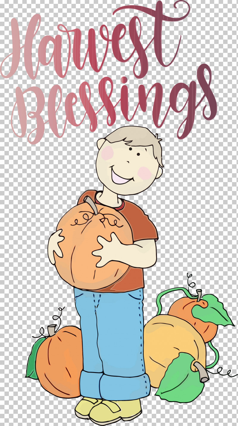 Cartoon Happiness Text PNG, Clipart, Autumn, Cartoon, Happiness, Harvest Blessings, Paint Free PNG Download