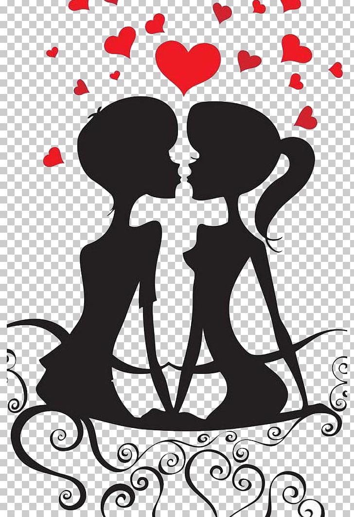 Love Romance PNG, Clipart, Art, Black And White, Clip Art Couples, Couple, Decorative Borders Free PNG Download