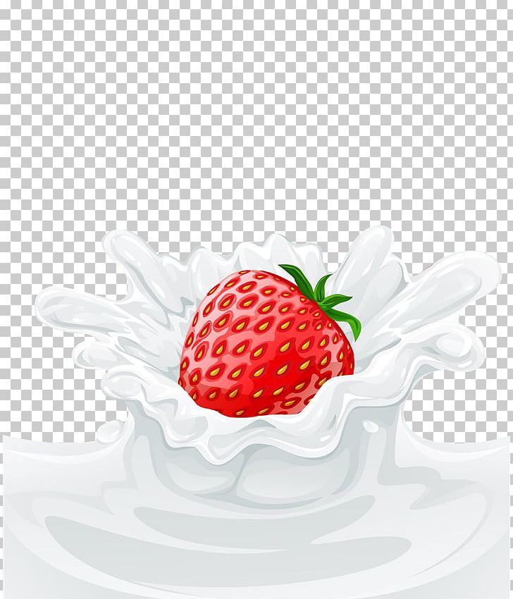 Strawberry Flavored Milk Fruit PNG, Clipart, Color Smoke, Color Splash, Cows Milk, Cream, Creamery Free PNG Download