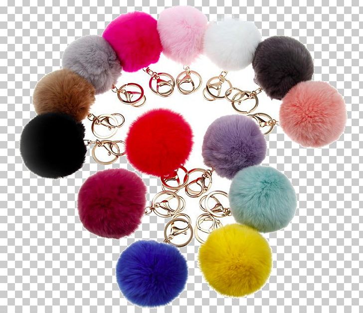 Rex Rabbit Key Chains Pom-pom Fashion Bag PNG, Clipart, Bag, Bag Charm, Bead, Chain, Charm Bracelet Free PNG Download