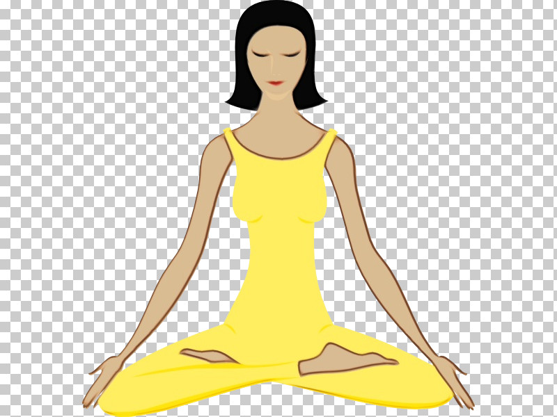 Meditation Yellow Physical Fitness Yoga Leg PNG, Clipart, Balance, Leg, Meditation, Neck, Paint Free PNG Download