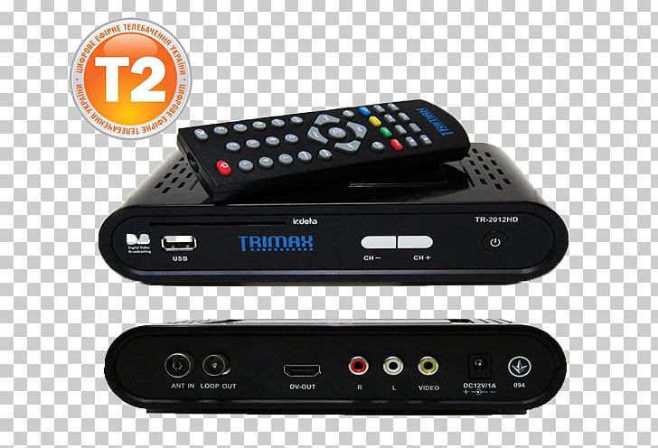TV Tuner Cards & Adapters DVB-T2 Trimax Tr-2012HD Television PNG, Clipart, Artikel, Audio Receiver, Digital Signal, Digital Television, Dvbt2 Free PNG Download