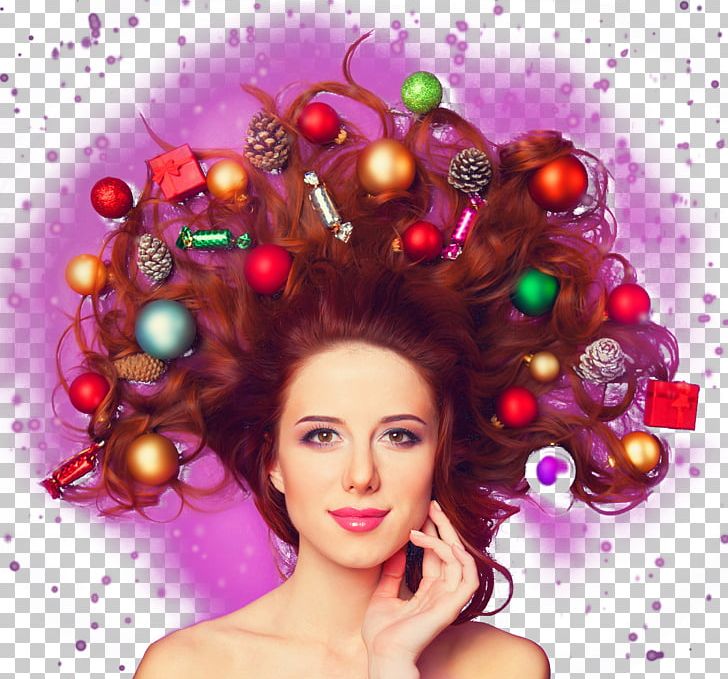 Christmas Hair Coloring Capelli Hairstyle PNG, Clipart, Beauty, Bijin, Breast Enlargement, Bride, Brown Hair Free PNG Download