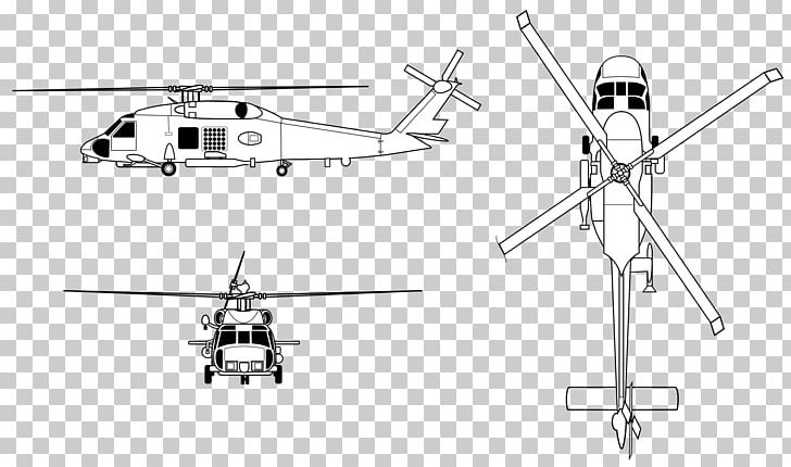 Helicopter Rotor Sikorsky HH-60 Pave Hawk Sikorsky SH-60 Seahawk Sikorsky UH-60 Black Hawk Sikorsky HH-60 Jayhawk PNG, Clipart, Aircraft, Angle, Black And White, Helicopter, Mode Of Transport Free PNG Download