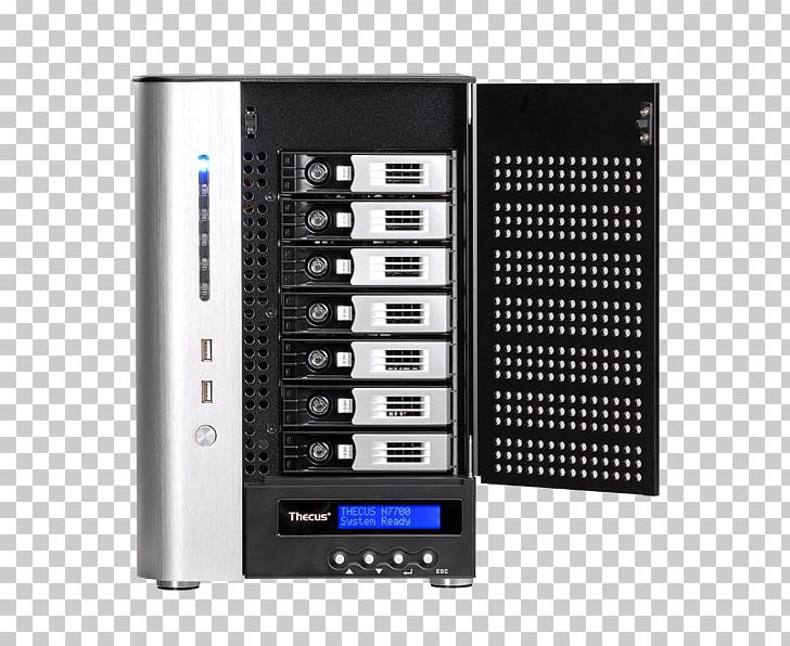 Origin Storage Thecus N7700SAS Network Storage Systems Computer Servers Data Storage PNG, Clipart, 10 Gigabit Ethernet, Audio Equipment, Data, Electronic Device, Electronics Free PNG Download