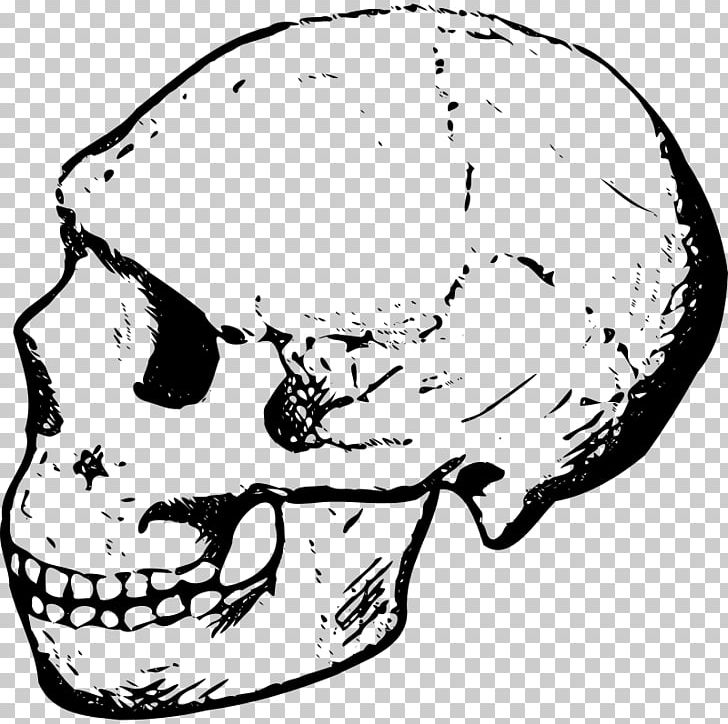 Skull Black And White PNG, Clipart, Black And White, Bone, Free Content, Head, Headgear Free PNG Download