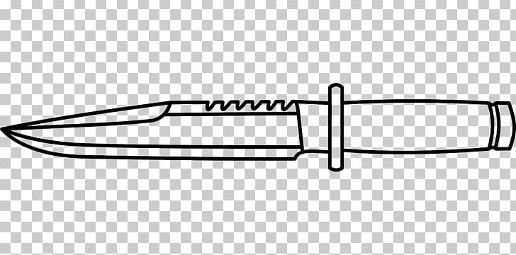 Knife Black And White Hunting & Survival Knives PNG, Clipart, Angle, Area, Black, Black And White, Cold Weapon Free PNG Download