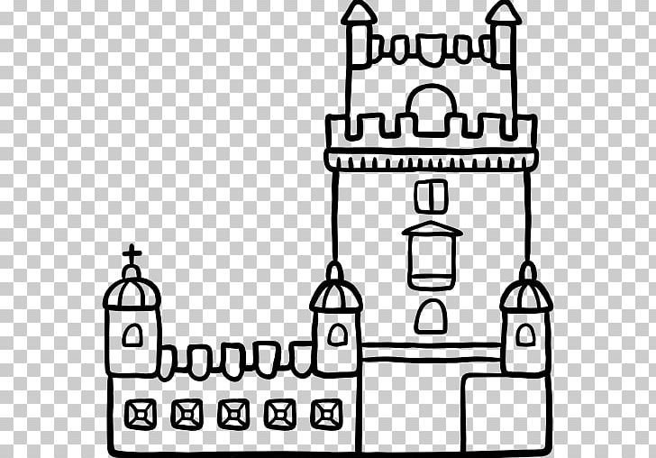 Belém Tower Computer Icons Monument PNG, Clipart, Angle, Area, Belem, Belen, Black Free PNG Download