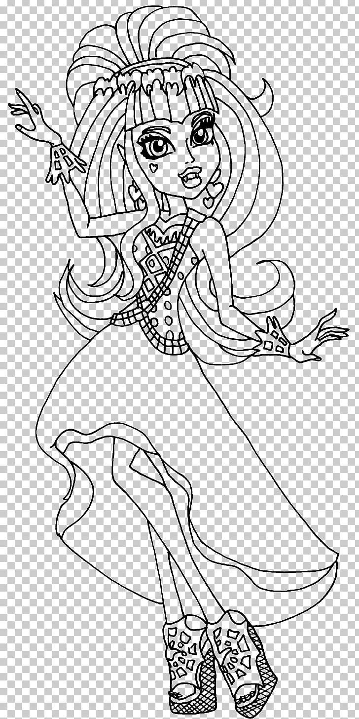 Monster High Freak Du Chic Toralei Coloring Book Colouring Pages Ever After High PNG, Clipart,  Free PNG Download
