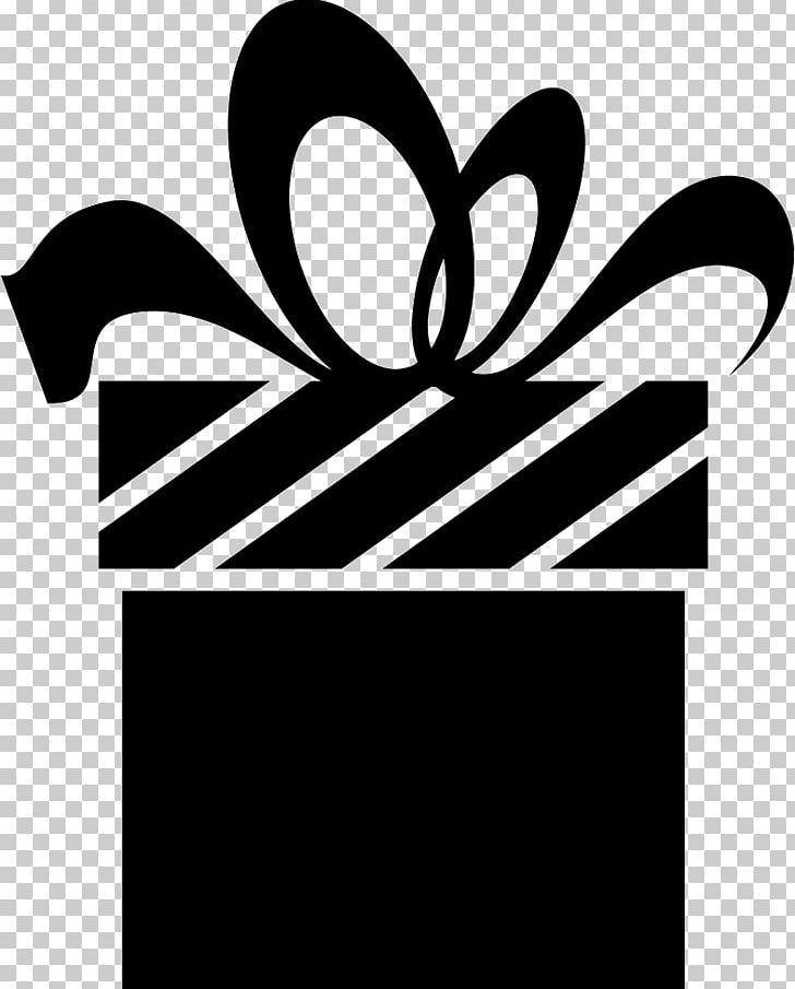 Gift Wrapping Computer Icons Christmas Gift PNG, Clipart, Area, Black, Black And White, Box, Brand Free PNG Download