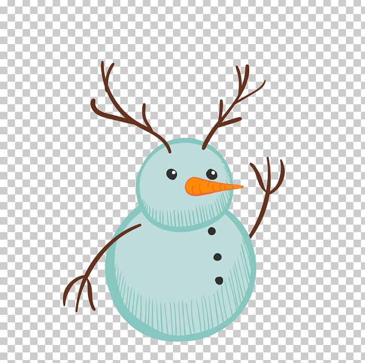 Snowman Branch PNG, Clipart, Antler, Art, Beak, Blue, Branch Free PNG Download