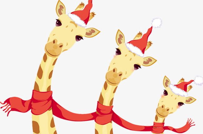 Christmas Giraffe PNG, Clipart, Cartoon, Christmas, Christmas Clipart, Christmas Clipart, Christmas Gift Free PNG Download