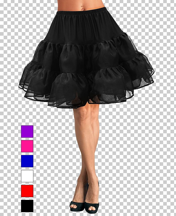 1950s Slip Petticoat Skirt Tutu PNG, Clipart, 1950s, Black, Clothing, Crinoline, Denim Skirt Free PNG Download