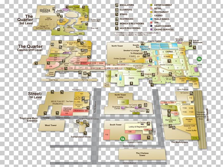 tropicana atlantic city casino floor map