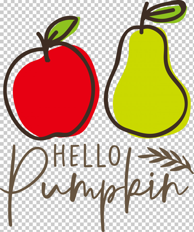 Hello Pumpkin Autumn Thanksgiving PNG, Clipart, Autumn, Flower, Line, Logo, Pear Free PNG Download