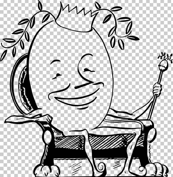 Fried Egg King PNG, Clipart, Art, Artwork, Black, Black And White, Cartoon Free PNG Download