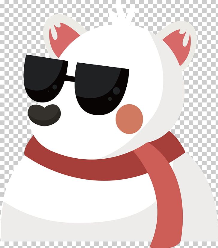 Polar Bear Sunglasses Illustration PNG, Clipart, Animal, Animals, Bear, Bears, Bear Vector Free PNG Download