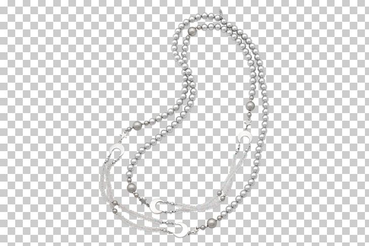 Pearl Necklace Jewellery Gold Chain PNG, Clipart, Black And White, Body Jewelry, Chain, Crescent, Diamond Free PNG Download