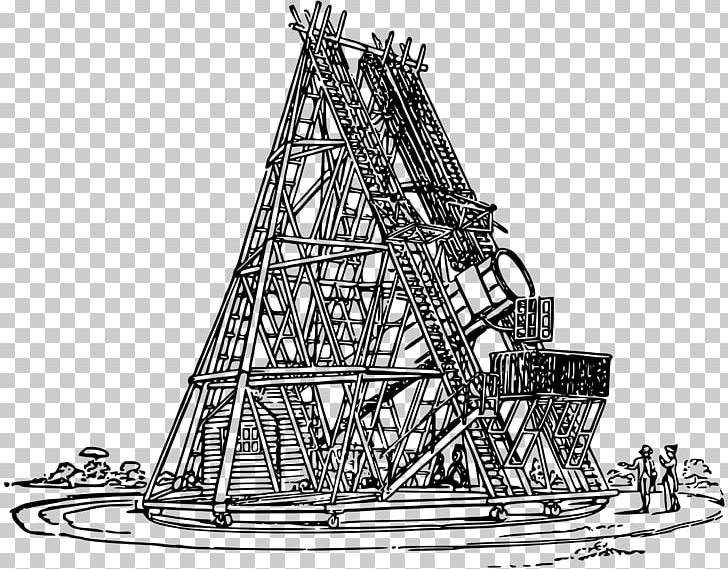 40-foot Telescope Slough William Herschel Telescope PNG, Clipart, Astronomer, Black And White, Drawing, Herschel, Herschel Space Observatory Free PNG Download