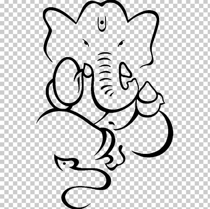 Ganesha Drawing Painting Sketch PNG, Clipart, Black, Carnivoran, Cartoon, Cat Like Mammal, Diwali Free PNG Download
