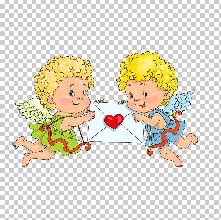 Cupid Heart Illustration PNG, Clipart, Angel, Baby, Bow And Arrow, Boy, Cartoon Free PNG Download