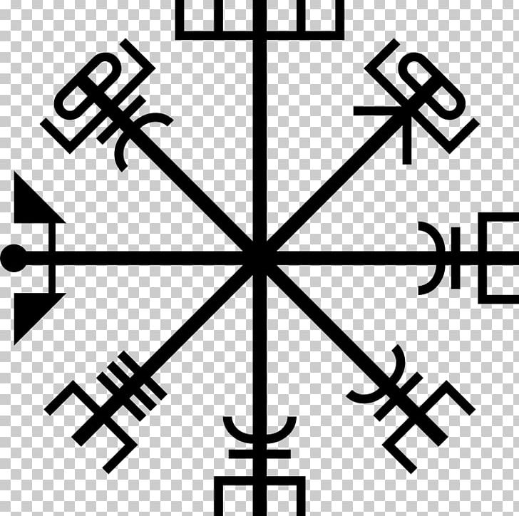 Vegvísir Viking Age Runes Compass PNG, Clipart, Angle, Area, Bind Rune, Black, Black And White Free PNG Download