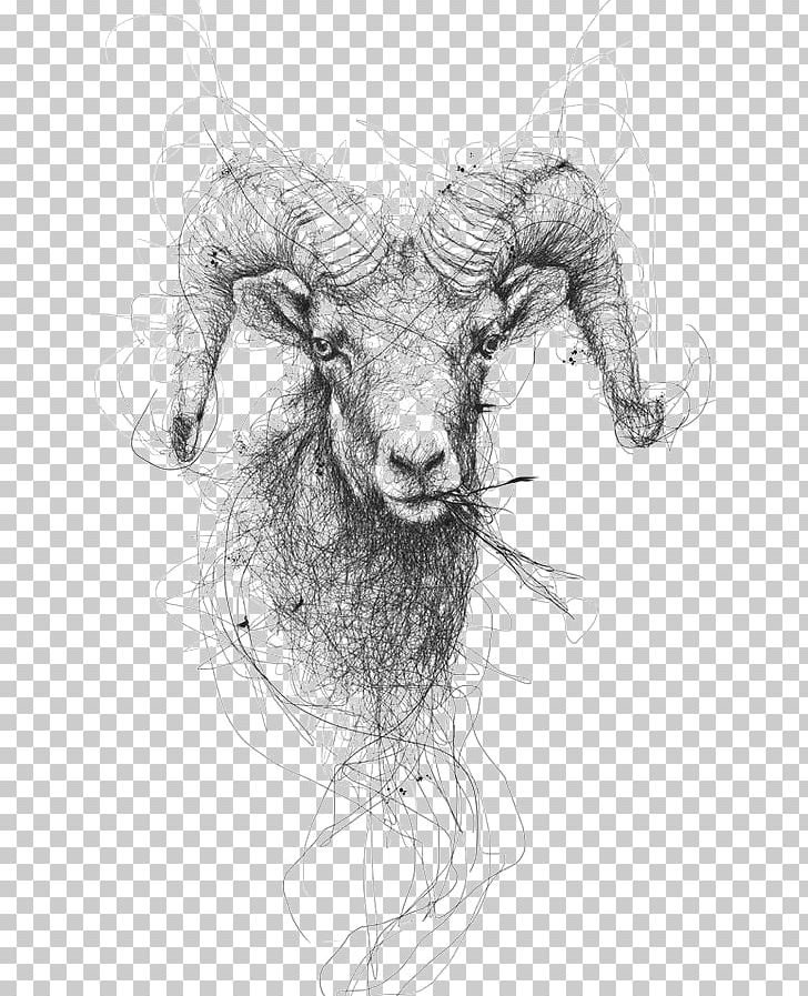 Drawing Sheep Pencil Illustration PNG, Clipart, Animal, Animals, Art, Artwork, Black And White Free PNG Download
