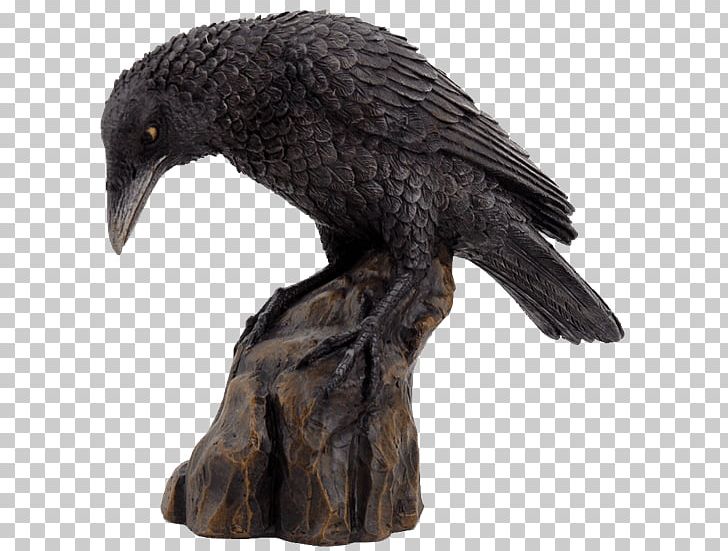 Statue Figurine Sculpture Crow Common Raven PNG, Clipart, American Crow, Animals, Beak, Bird, Bird Of Prey Free PNG Download