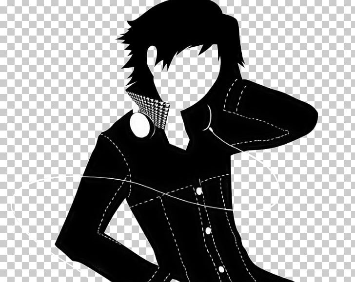 Shin Megami Tensei: Persona 4 Video Game Character IPod Advertising PNG, Clipart, Ani, Black, Black And White, Black Hair, Character Free PNG Download